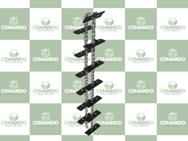 CORRENTE DE ELO DA ESTEIRA DO ELEVADOR AXE47615 - Comando Peças Agrícolas